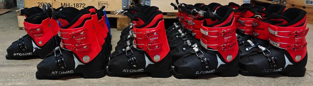 14x  Pakiet butów narciarskich JR Atomic, buty narciarskie