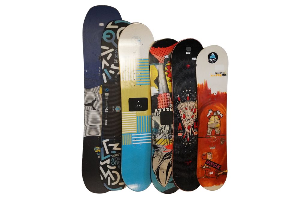 3x Deski snowboardowe różne modele, pakiet snowboardowy