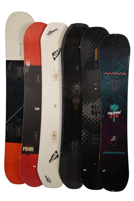 3x Deski snowboardowe różne modele, pakiet snowboardowy