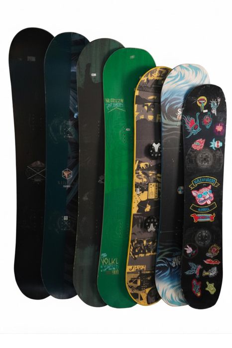 3x Deski snowboardowe różne modele, pakiet snowboardowy