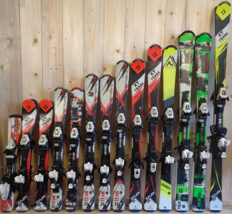 14x Narty Tecnopro Junior, pakiet nart
