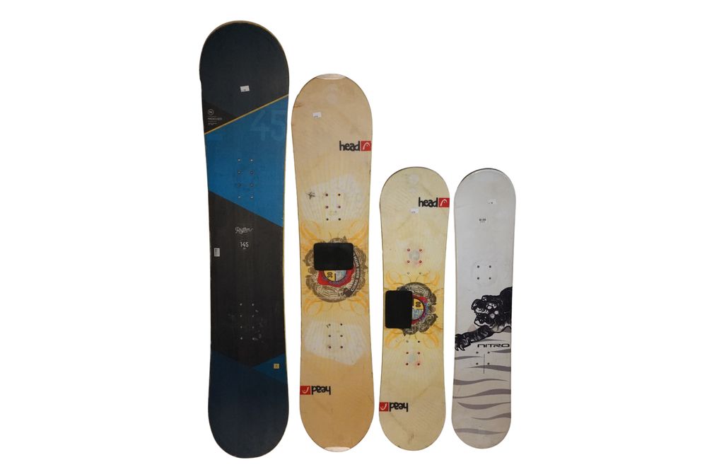 3x Deski snowboardowe różne modele, pakiet snowboardowy