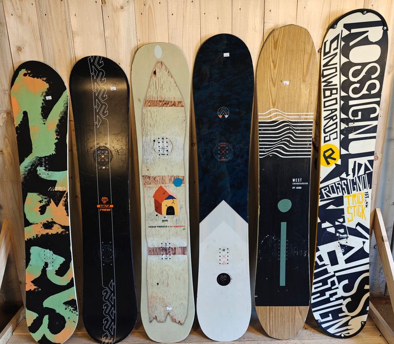 3x Deski snowboardowe mix, pakiet snowboardowy